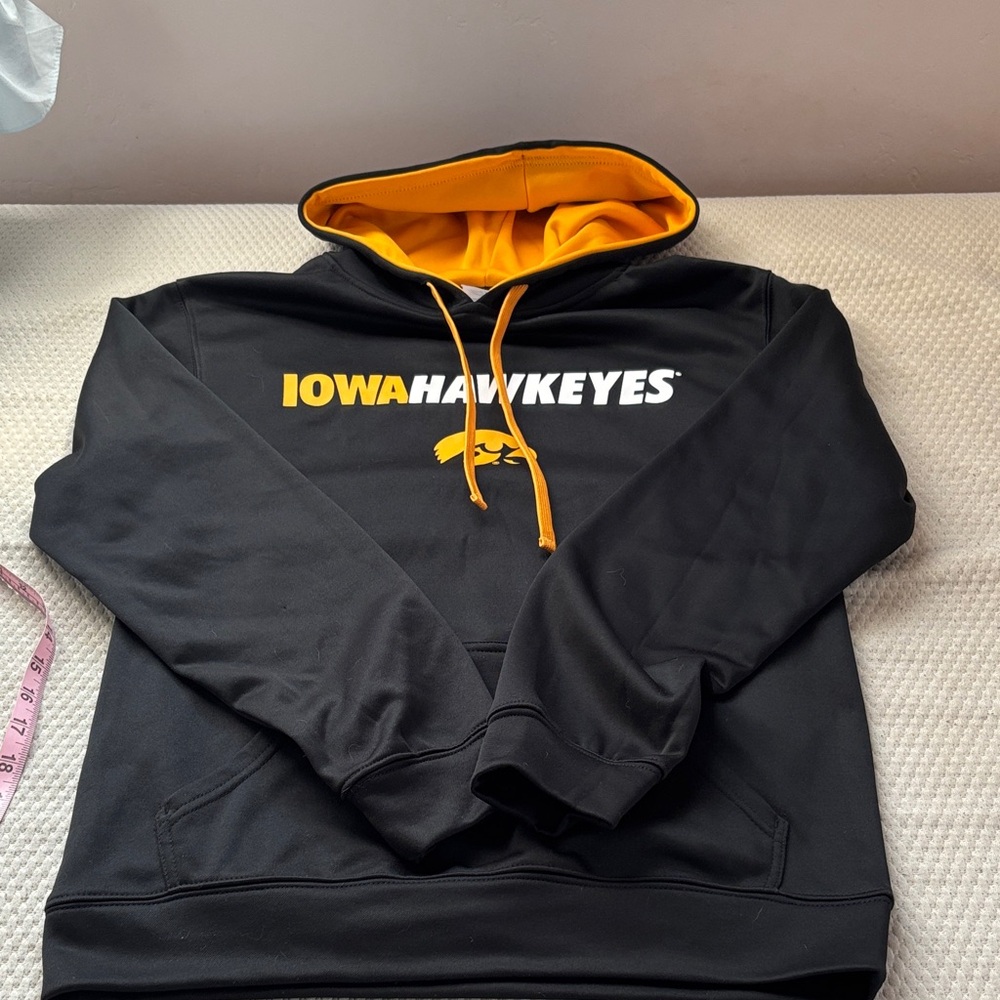 Rivalry Threads Black and Gold Iowa Hawkeyes Hoodie